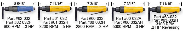 Nova<sup>®</sup> Long Reach Flat Offset Head -1/4-28 Threaded Spindle Gear