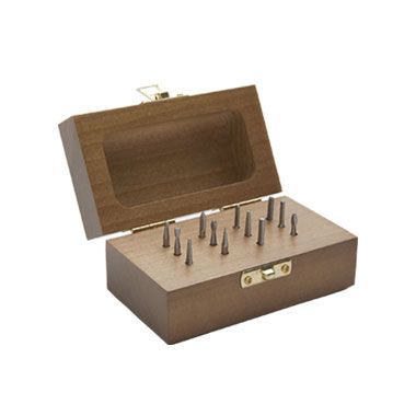 小物 buruaaaaaaaa Single Cut Bur Set - 12 Piece 1/8 Shank Carbide with Box