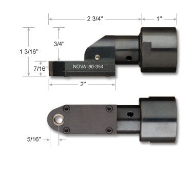 その他 Nova Nova® 90° Compact Flat Offset Angle Head