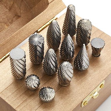 morning　5せっと Double Cut Bur Set - 12 Piece 1/4 Shank Carbide with Box