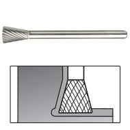 SN Carbide Burs - Inverted Taper