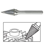 SM Carbide Burs - Cone Pointed End