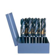 8 Piece Silver & Deming Cobalt Drill Set - 9/16 - 1 by 16ths - 1/2" Shank